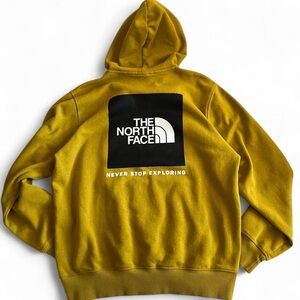 The North Face Men's Hoodie Sweatshirt - Mustard Yellow